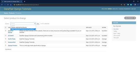 Django Admin .